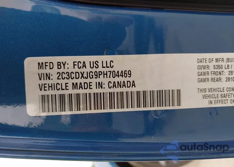 2023 Dodge Charger Sxt from USA, damaged, VIN 2C3CDXJG9PH704469